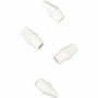 Ticonderoga Pencil Cap Erasers - White - Wedge - Vinyl - 25 / Pack