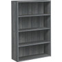 HON 10500 Series Sterling Ash Laminate Desking - 57.1" Height x 36" Width x 13.1" Depth - 4 Shelve(s) - HON105534LS1