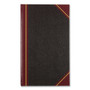 National Texthide Eye-Ease Record Book, Black/Burgundy/Gold Cover, 14.25 x 8.75 Sheets, 300 Sheets/Book
