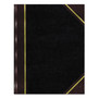 National Texthide Eye-Ease Record Book, Black/Burgundy/Gold Cover, 14.25 x 8.75 Sheets, 300 Sheets/Book