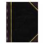 National Texthide Eye-Ease Record Book, Black/Burgundy/Gold Cover, 14.25 x 8.75 Sheets, 300 Sheets/Book (RED57131) View Product Image