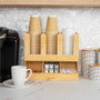 Mind Reader 6-Compartment Cup/Lid Bamboo Organizer (EMSUPBMB)
