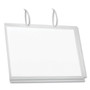 Durable Water-Resistant Sign Holder Pockets with Cable Ties, 11 x 17, Clear Frame, 5/Pack