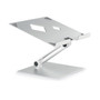 Durable Folding Adjustable Laptop Mount, Silver, Supports 11 lbs