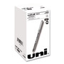 uniball VISION Roller Ball Pen, Stick, Fine 0.7 mm, Black Ink, Silver Barrel, 36/Pack (UBC1921066) View Product Image
