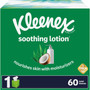 Kleenex Soothing Lotion Tissues - 3 Ply - WhiteBox - 60/Box - (KCC54271)