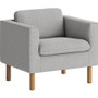 HON Parkwyn Club Chair - Material: Fabric - Finish: Gray