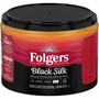 Folgers Ground Black Silk Coffee - Black Coffee - Dark - 22.6 oz Per Canister - Ground
