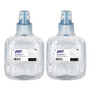 PURELL Advanced Hand Sanitizer Green Certified Gel Refill, For LTX-12 Dispensers, 1,200 mL, Fragrance-Free, 2/Carton