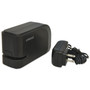 Universal Half-Strip Electric Stapler with Staple Channel Release Button, 20-Sheet Capacity, Black