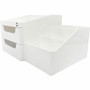 Business Source Multi-Grid Desktop Organizer - 7 Compartment(s) - 2 Drawer(s) - 5.70" Height x 10.70" Width x 7.60" Depth - Desktop - Storage Drawer, Removable Drawer, Durable