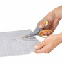 Westcott Titanium Bonded Scissors, 8" Long, 3.5" Cut Length, Straight Gray/Yellow Handle, 3/Pack