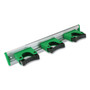 Unger Hang Up Cleaning Holder, 14 x 3.15 x 2.17, Silver/Green