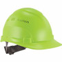 Ergodyne 8966 Lightweight Cap-Style Hard Hat - Recommended for: Head, Construction, Oil & Gas, Forestry, Mining, Utility, Industrial - Sun, Rain Protection - Strap Closure - High-density Polyethylene (HDPE) - Lime