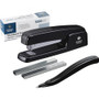 Business Source Standard Stapler Value Pack - Staples Upto 20 Sheet - Holds Upto 210 Staple - Full Strip - Top Loading - Black