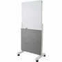 Quartet Agile Glass Dry-Erase Easel - White Tempered Glass Surface - Gray Frame - Assembly Required