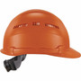 Ergodyne 8966 Lightweight Cap-Style Hard Hat - Recommended for: Head, Construction, Oil & Gas, Forestry, Mining, Utility, Industrial - Sun, Rain Protection - Strap Closure - High-density Polyethylene (HDPE) - Orange