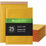 Quality Park Bubble Mailers - Bubble - 10 1/2" Width x 15" Length - Strip - Brown Kraft