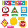Trend Shapes All Around Us Learning Set - Learning Theme/Subject - 1 x Circle, 1 x Triangle, 1 x Square, 1 x Oval, 1 x Octagon, 1 x Parallelogram, 1 x Rhombus, 1 x Rectangle, 1 x Trapezoid Shape - Durable, Reusable, Sturdy - Multi