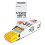 Crayola Broad Line Washable Markers, Broad Bullet Tip, Yellow, 12/Box