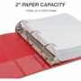Samsill Durable Three-Ring View Binder - 2" Binder Capacity - 475 Sheet Capacity - 3 Ring(s) - Fastener(s): D-Ring - Pocket(s): 2, Internal - (SAM16463)