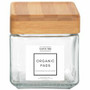 Tampon Tribe Spa Display Jars for Tampons - Clear - Tempered Glass, Bamboo - (TTBPSPA4)