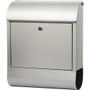 Tatco Indoor/Outdoor Stainless Steel Mailbox - Stainless Steel - Silver - For Indoor, Outdoor, Mail, Magazine, Newspaper