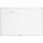 U Brands Magnetic Porcelain Steel Board - 72" (6 ft) Width x 47" (3.9 ft) Height - White Porcelain Steel Surface - White Aluminum Frame - Rectangle - Horizontal/Vertical