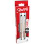 Sharpie S-Gel S-Gel Premium Metal Barrel Gel Pen, Retractable, Medium 0.7 mm, Black Ink, Champagne Barrel, 2/Pack