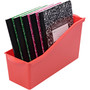 deflecto Antimicrobial Book Bin, 14.2 x 5.34 x 7.35, Red