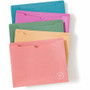 U Brands U-Eco Straight Tab Cut Letter File Jacket - 8 1/2" x 11" - 1" Expansion - 1 Pocket(s) - Poly - Assorted