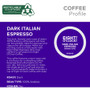 Eight O'Clock K-Cup Dark Italian Espresso Coffee - Compatible with Keurig Brewer - Dark - K-Cup - Italian Roast, Arabica