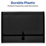 Avery Letter, A4 Expanding File - 425 Sheets Capacity - 13 Pocket(s) - Polypropylene, Plastic, Fabric - Black - 0% Recycled