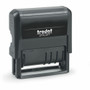Trodat 12-Message Business Stamp - Message Stamp - ANSWERED, BACKORDERED, CANCELLED, BILLED, RECEIVED, CHARGED, CHECKED, DELIVERED, ENTERED, PAID, SHIPPED, ... - 0.38" Impression Width - 10000 Impression(s) - Black