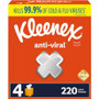 Kleenex Anti-viral Facial Tissue - 3 Ply - WhiteBox - 55/Box - (KCC54506CT)