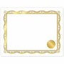 Geographics Premium Certificates with Gold Seals - 65 lb Basis Weight - 11" Width - Inkjet Compatible - Gold, Assorted, Multicolor with Gold Border - Card Stock, Foil