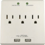 Compucessory Wall Charger Station - 3 x AC, 2 x USB