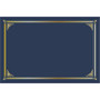 Geographics Certificate Holder - Linen - Gold Foil, Navy Blue