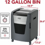 GBC Momentum Paper Shredder, M12-12, Micro-Cut, Anti-Jam, 12 Sheets - Continuous Shredder - Micro Cut - 12 Per Pass - for shredding CD, Credit Card, Junk Mail, Staples, Paper Clip, DVD - 0.078" x 0.594" Shred Size