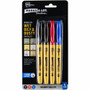 Avery Marks A Lot UltraDuty Markers, Bullet Tip, 4 Assorted Markers (29848) - 1 mm Bold Bullet Marker Point - Black, Red, Blue Ink - Polyester Tip