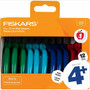 Fiskars 5" Blunt-tip Kids Scissors - Safety Edge Blade - Blunted Tip - Green, Turquoise, Blue, Red