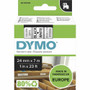 Dymo S0720930 D1 53713 Tape 24mm x 7m Black on White - x 15/16" Width x 22 31/32 ft Length - Tape - Black on White - Easy Peel, Durable