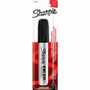 Sharpie Permanent Marker - Chisel Marker Point - Black Ink - Aluminum, Plastic Barrel - Felt Tip