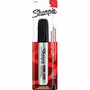 Sharpie Permanent Marker - Chisel Marker Point - Black Ink - Aluminum, Plastic Barrel - Felt Tip