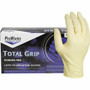 ProWorks Total Grip Latex Powder Free Exam Gloves - 8 mil Thickness x 9.40" Glove Length - Medium Size - For Right/Left Hand - Latex - Natural