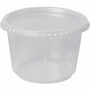 BluTable 16 oz Round Deli Tub Containers - Food, Food Storage - Microwave Safe - Clear - Round