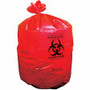 Heritage Healthcare Can Liners - 33 gal Capacity - 33" Width x 39" Depth x 1.30 mil (33 Micron) Thickness - Low Density - Red - Resin, Linear Low-Density Polyethylene (LLDPE), Plastic
