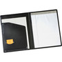 Cardinal 397 610 Letter Pad Folio - 9 1/2" x 12 1/2" - 100 Sheets Capacity - 1 Inside Front Pocket(s) - Vinyl, Polyvinyl Chloride (PVC) - Black