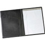 Cardinal 397 610 Letter Pad Folio - 9 1/2" x 12 1/2" - 100 Sheets Capacity - 1 Inside Front Pocket(s) - Vinyl, Polyvinyl Chloride (PVC) - Black