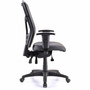 Lorell Executive Antimicrobial High-back Chair - Vinyl Seat Material - Black Frame Color - High Back - 5-star Base